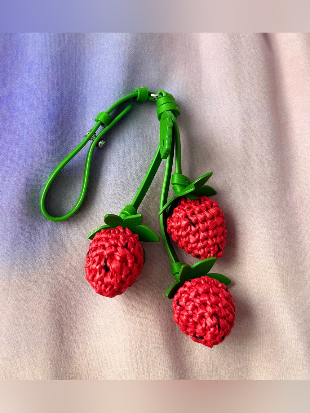 Kate Spade Charmed Strawberry Crochet Bag Charm